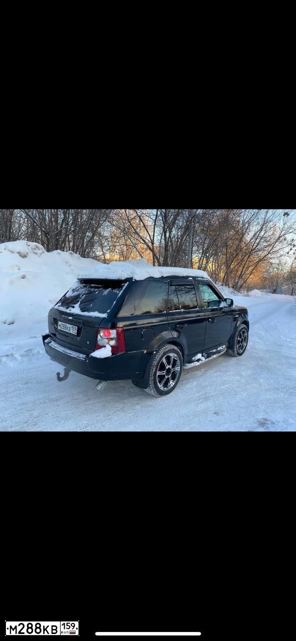 Фото автомобиля LANDROVER RANGE ROVER SPORT, 2006 — госномер Х696МУ72. Цвет: ЧЕРНЫЙ