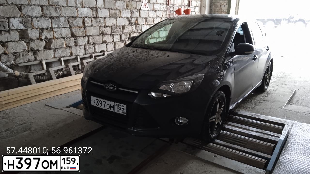 Фото автомобиля FORD FOCUS, 2011 — госномер Н397ОМ159. Цвет: ТЕМНО-СЕРЫЙ