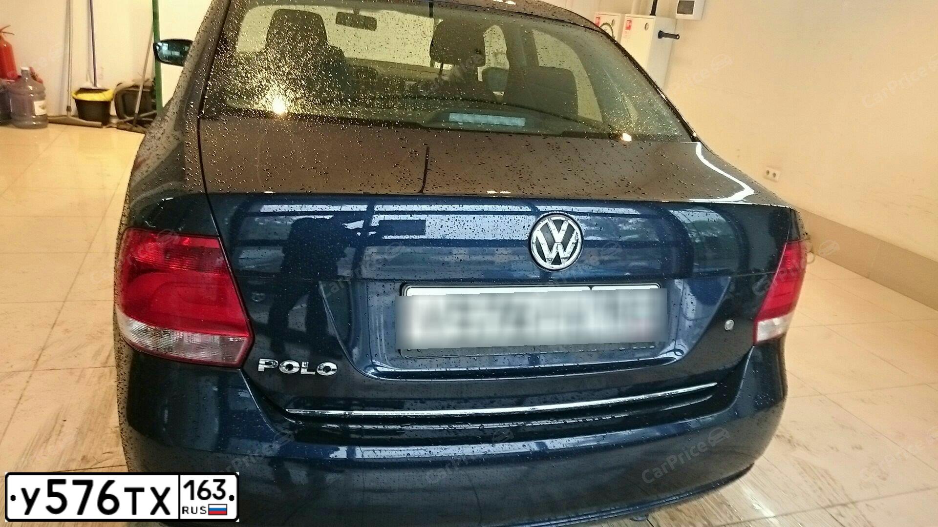Фото автомобиля VOLKSWAGEN POLO, 2015 — госномер У576ТХ163. Цвет: Темно-синий
