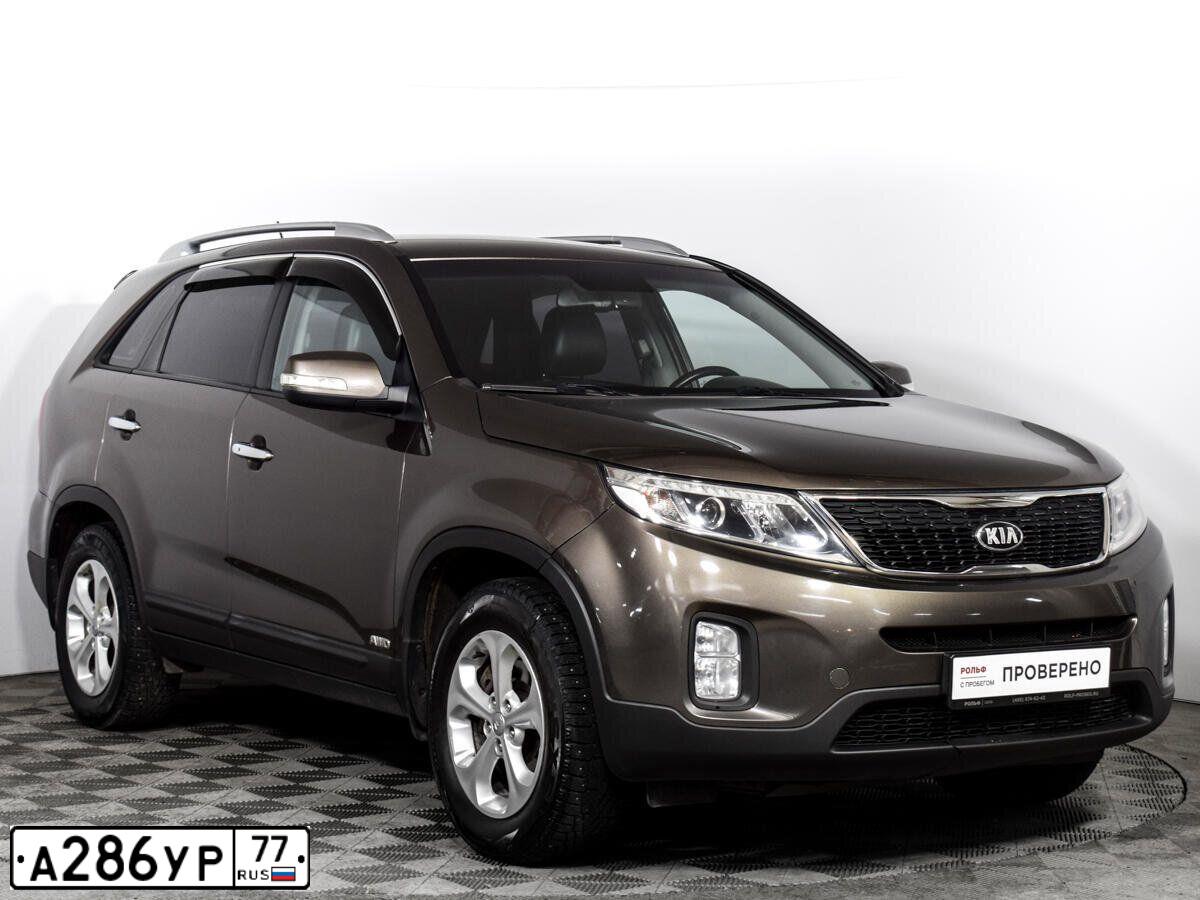 Фото автомобиля KIA SORENTO, 2013 — госномер О650АТ134. Цвет: БЕЖЕВЫЙ