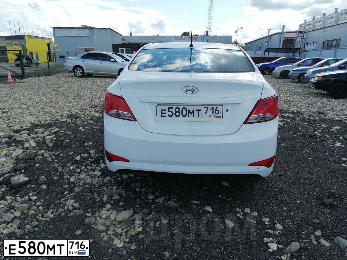 Фото автомобиля HYUNDAI SOLARIS, 2015 — госномер Е236ТН716. Цвет: Белый