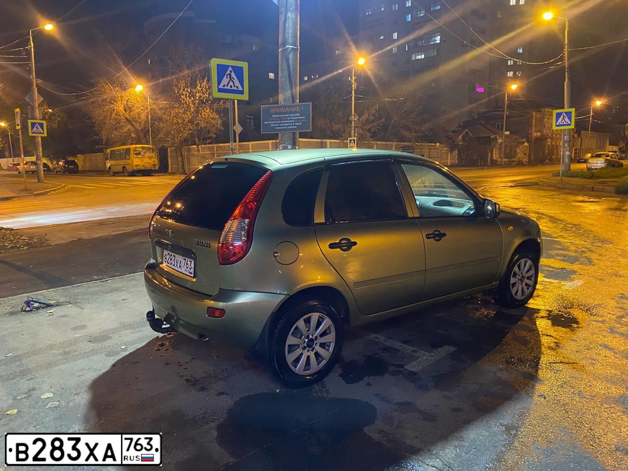 Фото автомобиля LADA 1119 KALINA, 2010 — госномер В283ХА763. Цвет: СВЕТЛО-ЗЕЛЕНЫЙ