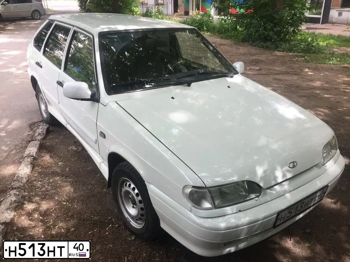 Фото автомобиля LADA 2114 SAMARA, 2012 — госномер Н513НТ40. Цвет: Белый