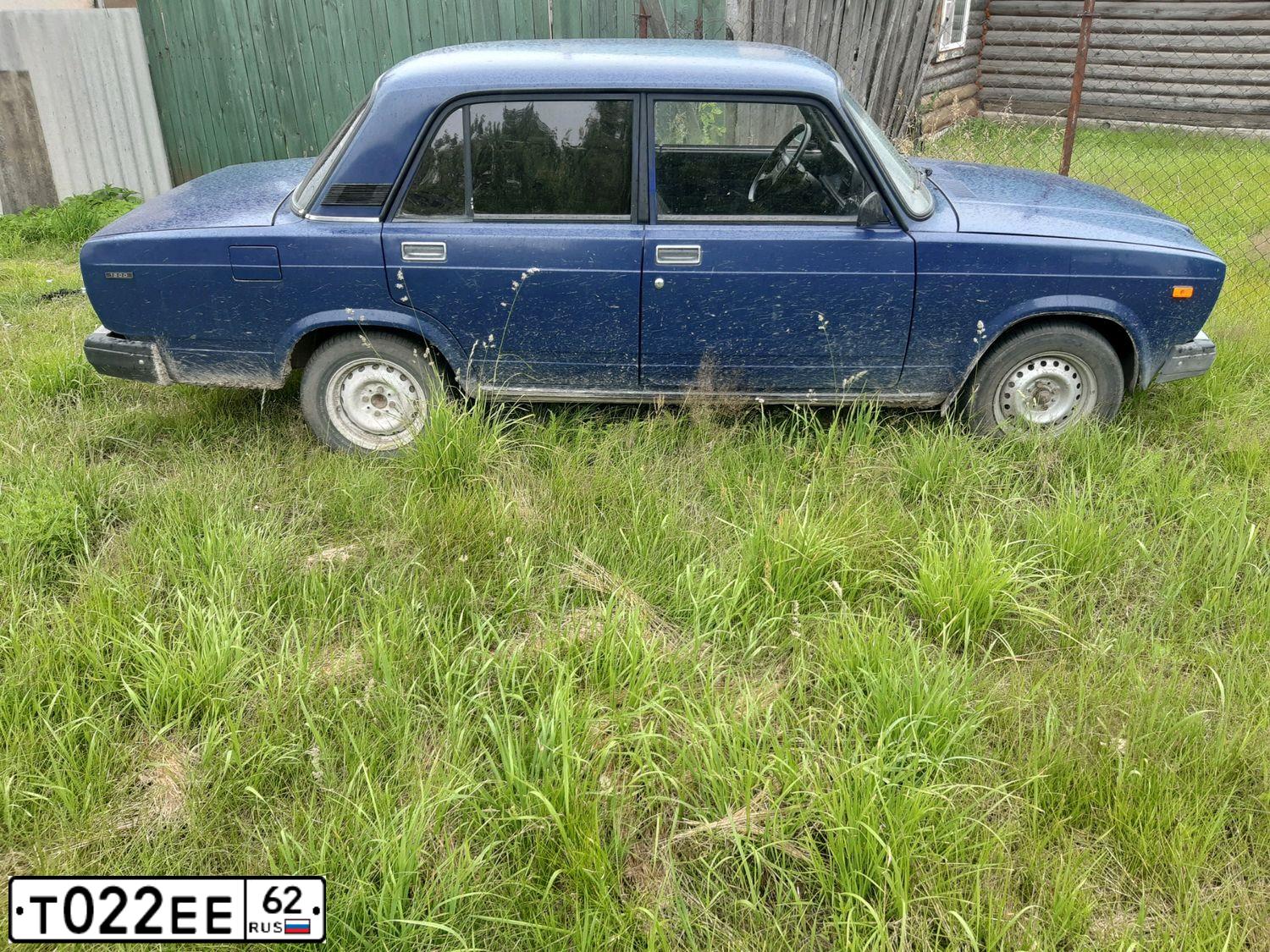 Фото автомобиля LADA 2107, 2001 — госномер Т022ЕЕ62. Цвет: ТЕМНО-ГОЛУБОЙ