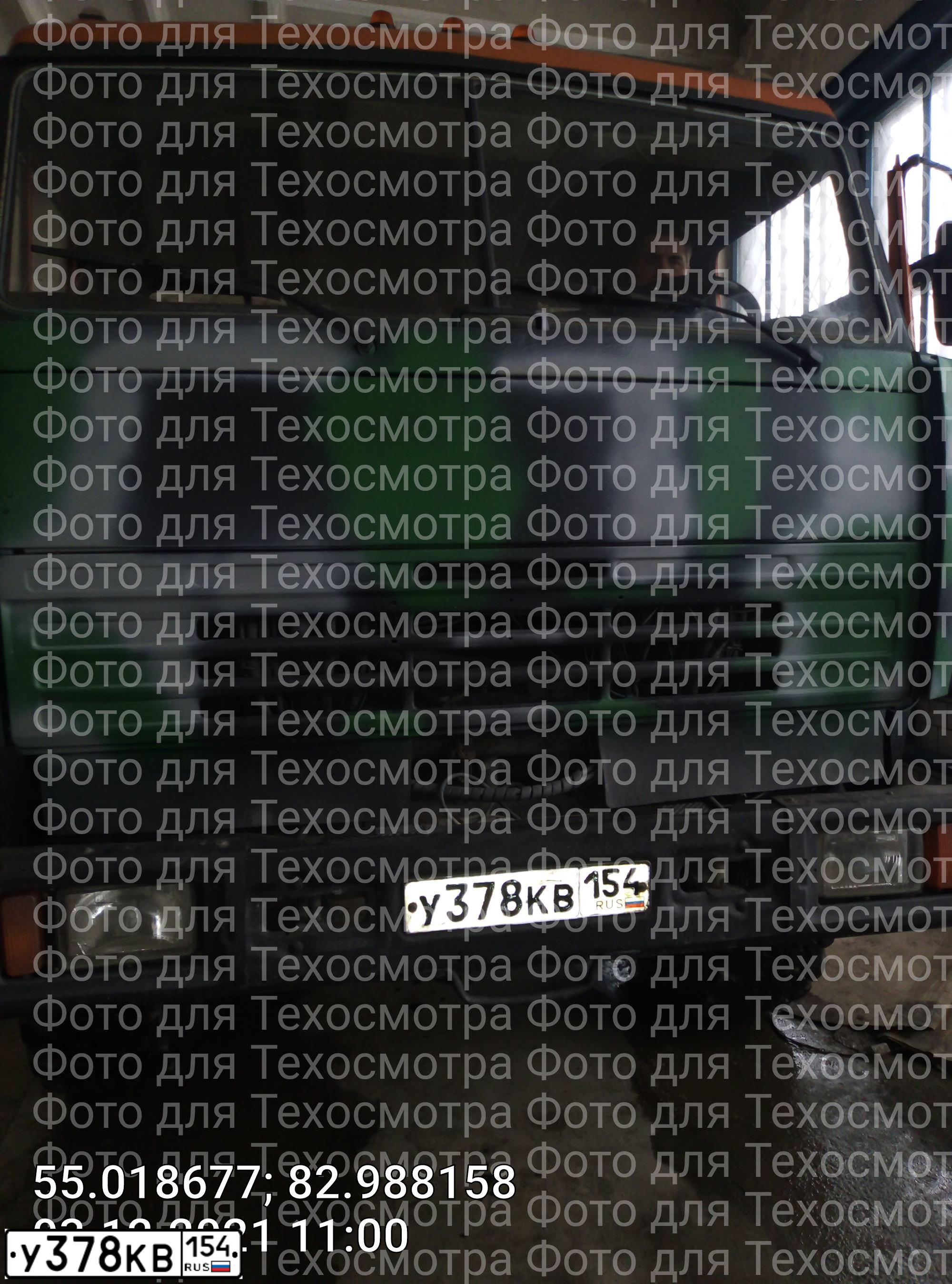 Фото автомобиля KAMAZ 4326 /4X4/, 2006 — госномер У378КВ154. Цвет: ОРАНЖЕВЫЙ