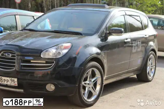 Фото автомобиля SUBARU B9 TRIBECA, 2006 — госномер О188РР96. Цвет: ЧЕРНЫЙ