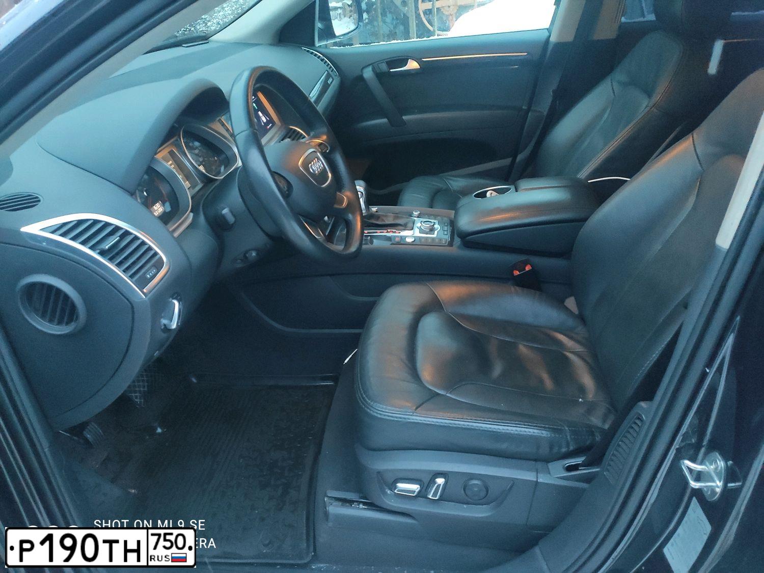 Фото автомобиля AUDI Q7, 2013 — госномер О787МО123. Цвет: ЧЕРНО-СЕРЫЙ