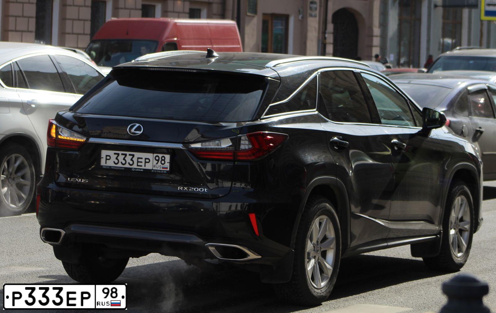 Фото автомобиля LEXUS RX, 2016 — госномер В560КЕ147. Цвет: ЧЕРНЫЙ