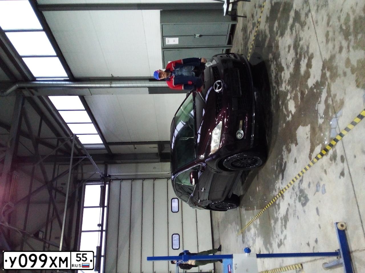 Фото автомобиля MAZDA CX-7, 2007 — госномер Х155КН197. Цвет: ТЕМНО-КРАСНЫЙ