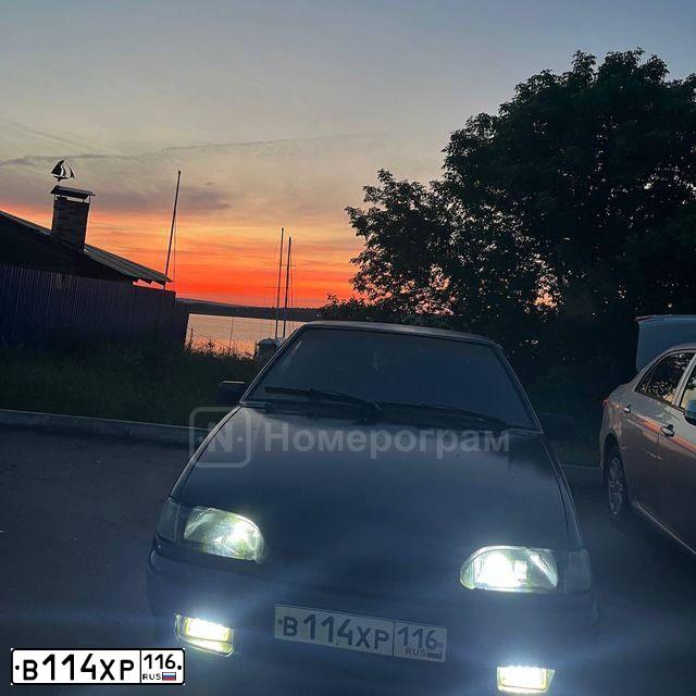 Фото автомобиля LADA 2114 SAMARA, 2007 — госномер В114ХР116. Цвет: ГРАФИТОВЫЙ МЕТАЛЛИК