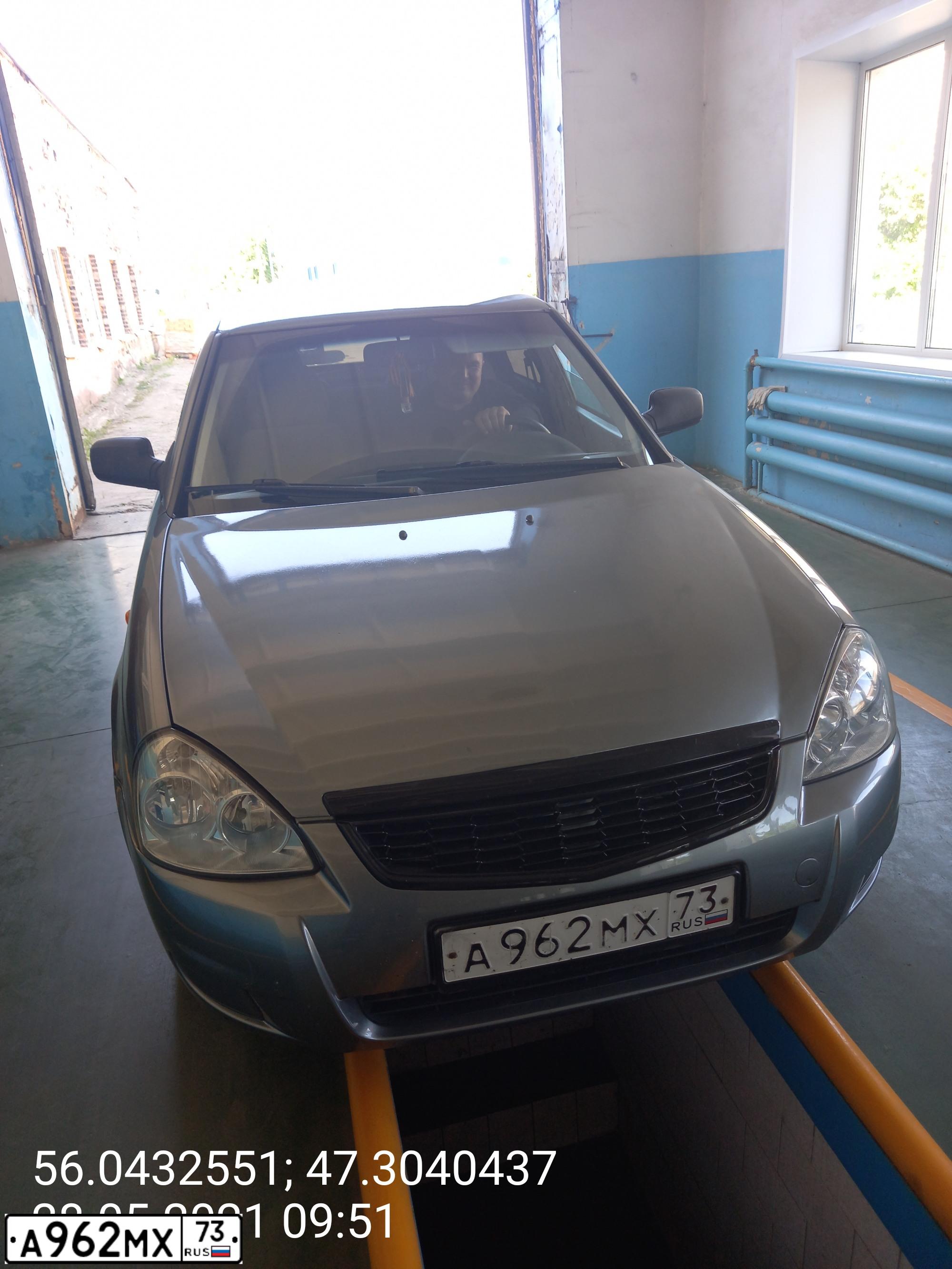 Фото автомобиля LADA PRIORA, 2008 — госномер О503НО716. Цвет: СРЕДНИЙ СЕРО-ЗЕЛЕНЫЙ МЕТ.