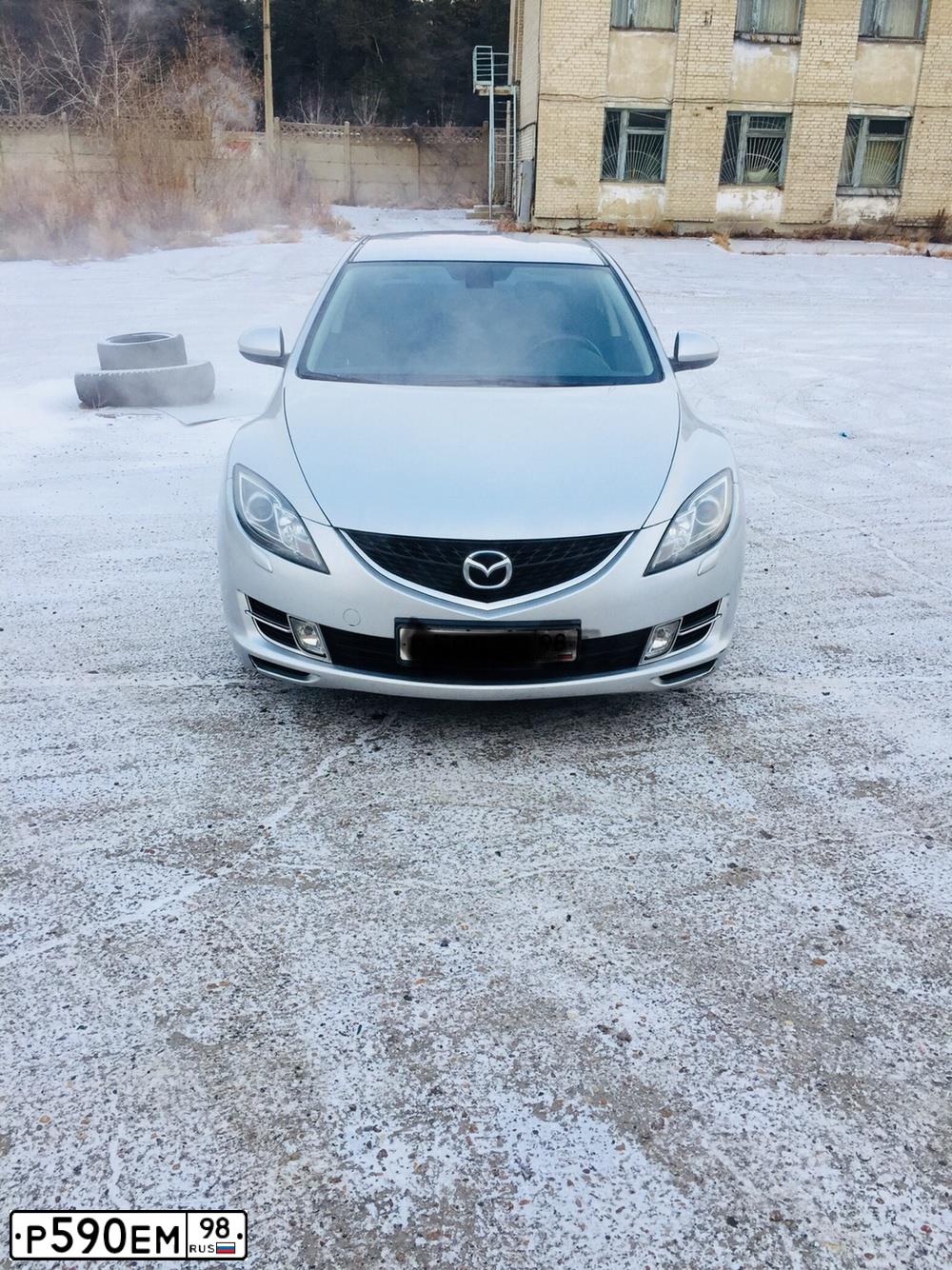 Фото автомобиля MAZDA A 6, 2007 — госномер Е707ХУ38. Цвет: Серебристый
