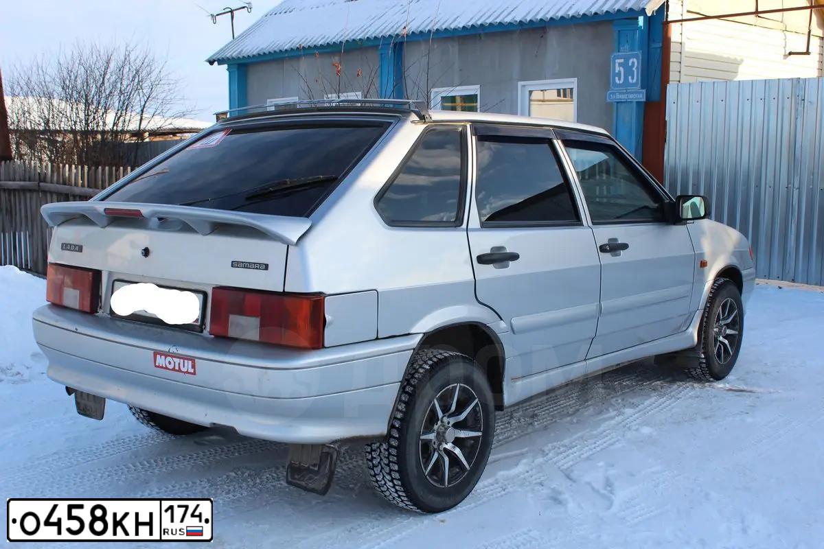 Фото автомобиля LADA 2114 SAMARA, 2010 — госномер О458КН174. Цвет: СВЕТЛО-СЕРЕБРИСТЫЙ  МЕТАЛЛИК
