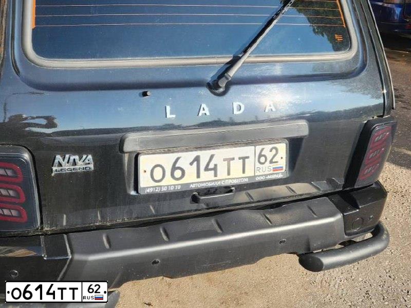 Фото автомобиля LADA 4X4 212140, 2022 — госномер О614ТТ62. Цвет: ЧЕРНЫЙ