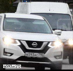Фото автомобиля NISSAN X-TRAIL, 2020 — госномер А290ММ799. Цвет: Белый