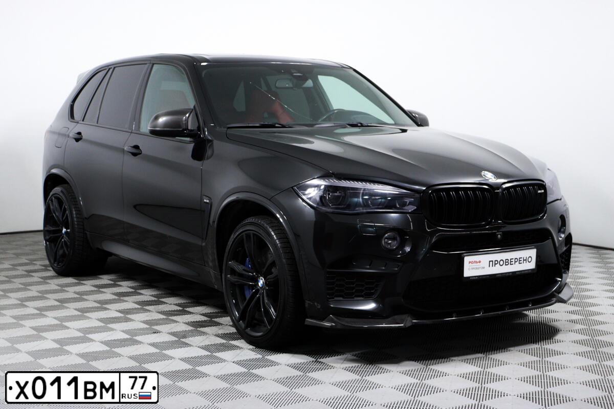 Фото автомобиля BMW X5M, 2016 — госномер М754УА193. Цвет: ЧЕРНЫЙ