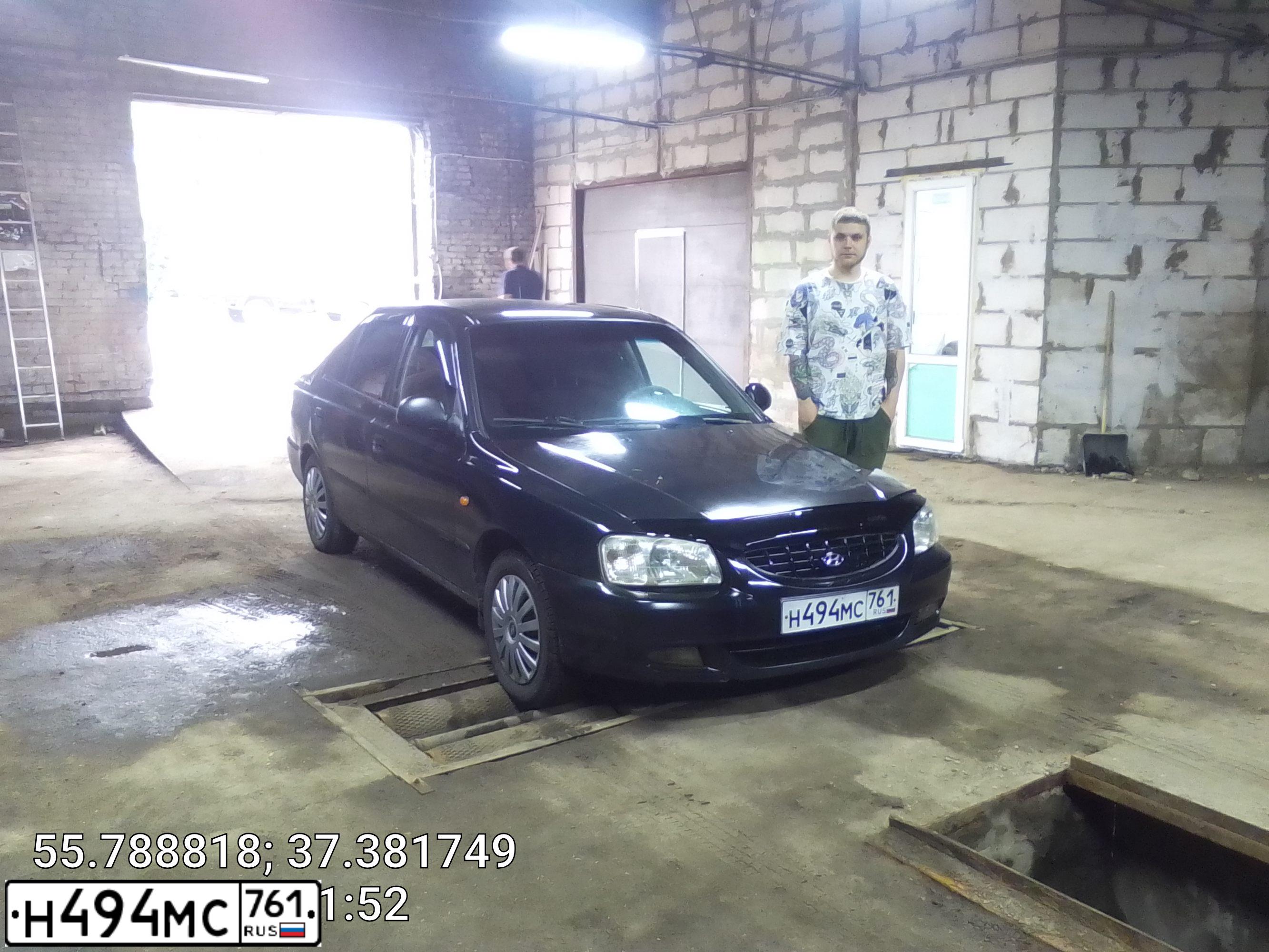 Фото автомобиля TAGAZ ACCENT, 2005 — госномер У406МХ31. Цвет: ЧЕРНЫЙ