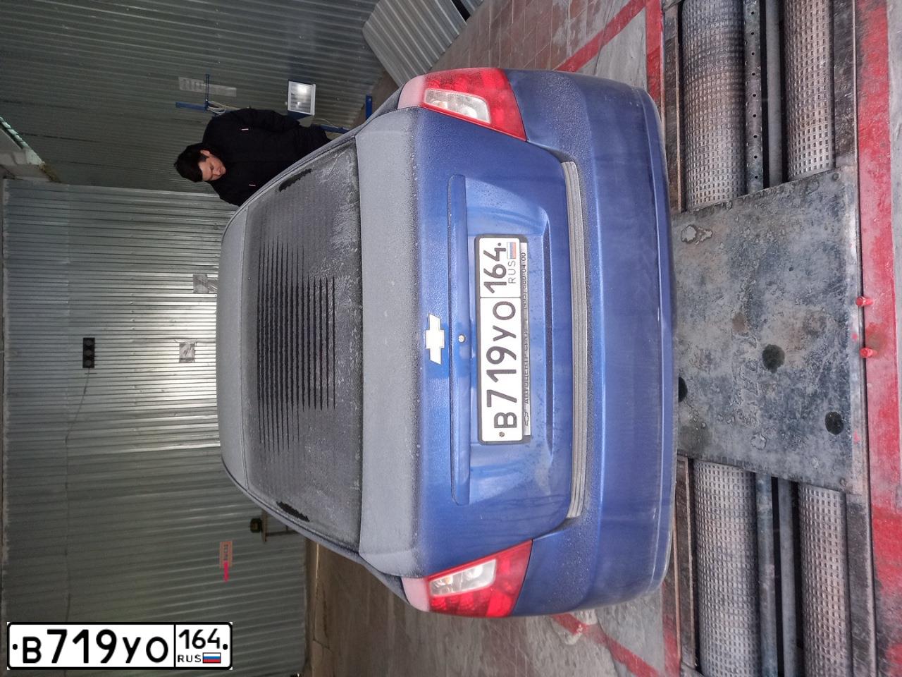 Фото автомобиля CHEVROLET LACETTI, 2008 — госномер В719УО164. Цвет: синий