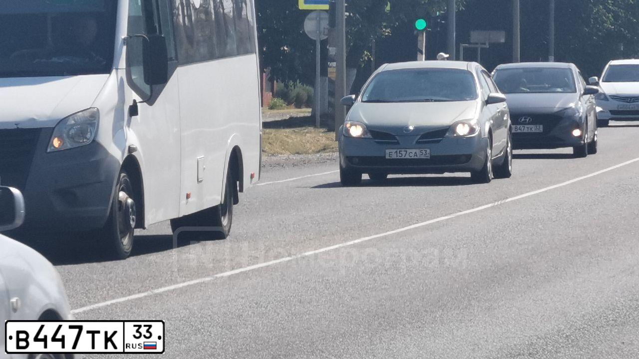 Фото автомобиля KIA SPECTRA, 2009 — госномер В447ТК33. Цвет: ЧЕРНЫЙ ЖЕМЧУГ