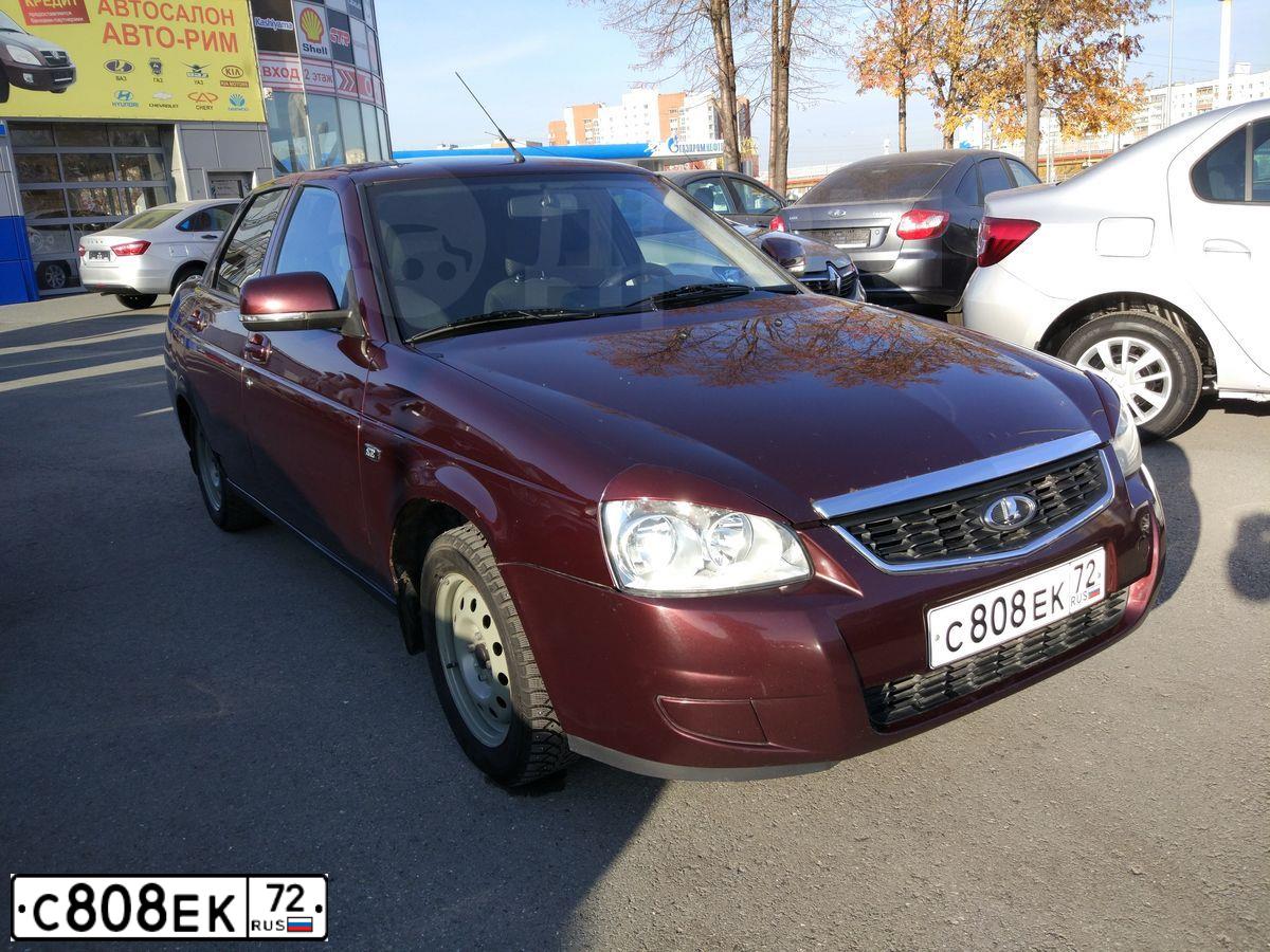 Фото автомобиля LADA PRIORA, 2014 — госномер С820ОУ05. Цвет: ТЕМНО-ВИШНЕВЫЙ