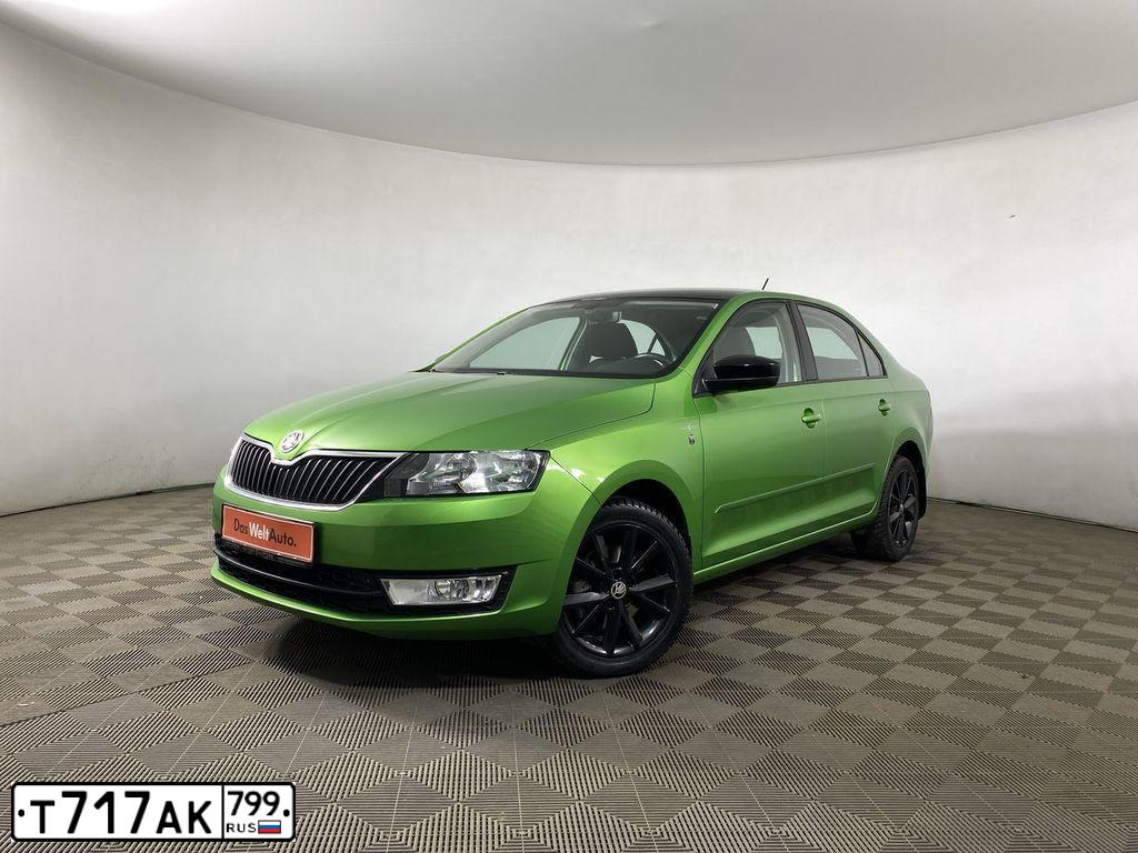 Фото автомобиля SKODA RAPID, 2017 — госномер Т355УС799. Цвет: ЗЕЛЕНЫЙ