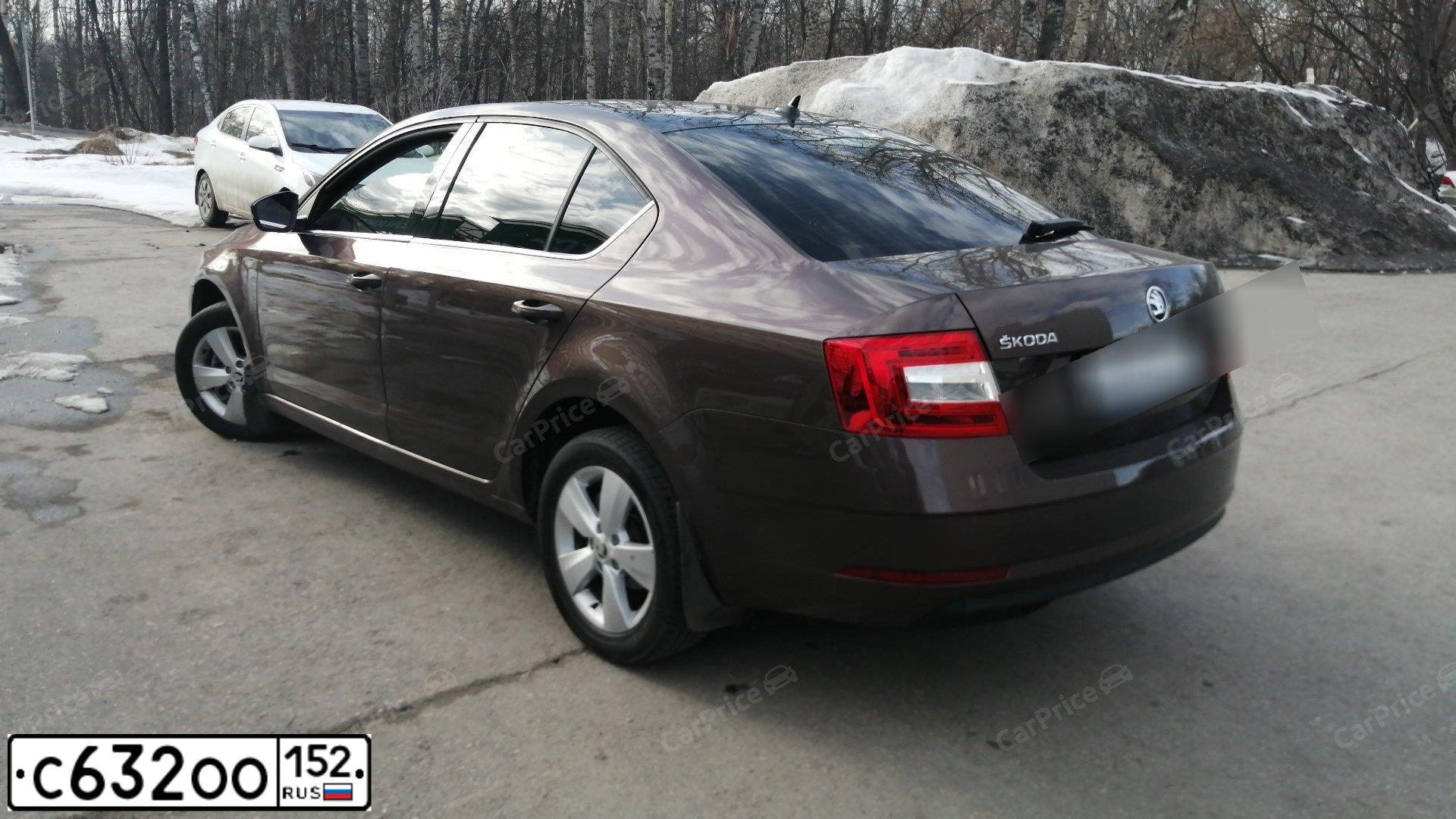 Фото автомобиля SKODA OCTAVIA, 2020 — госномер С632ОО152. Цвет: КОРИЧНЕВЫЙ ЧЕРНЫЙ