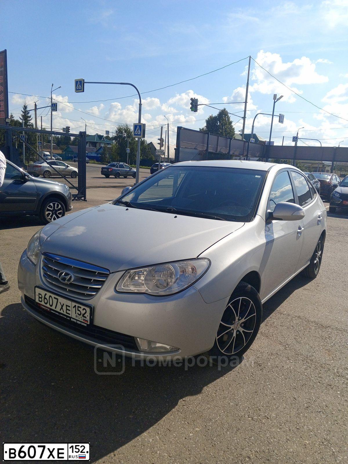 Фото автомобиля HYUNDAI ELANTRA, 2010 — госномер Е218ХА156
