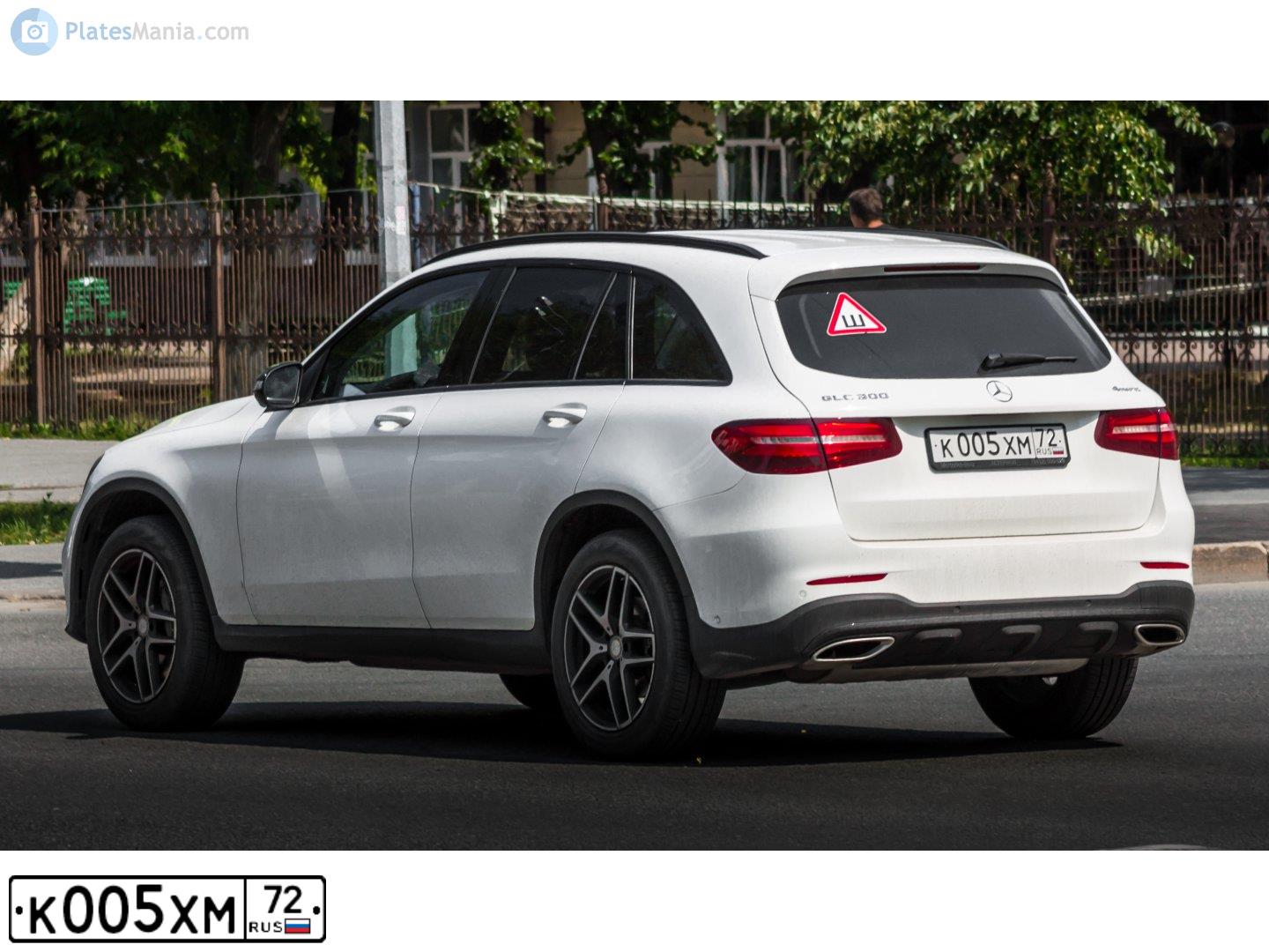 Фото автомобиля MERCEDES GLC-KLASSE, 2016 — госномер У727НА72. Цвет: Белый
