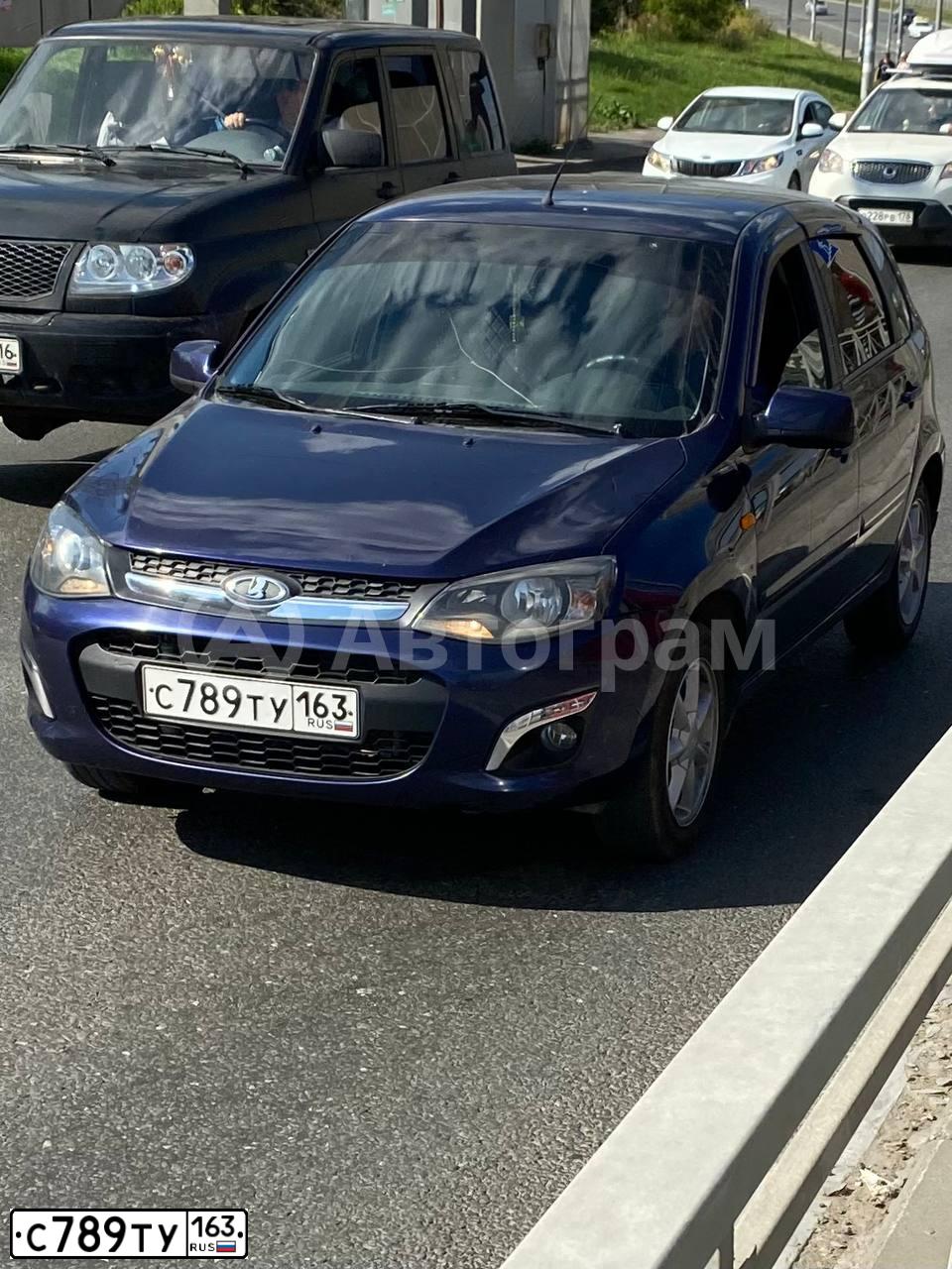 Фото автомобиля LADA 2192 KALINA, 2013 — госномер С789ТУ163. Цвет: СИНИЙ