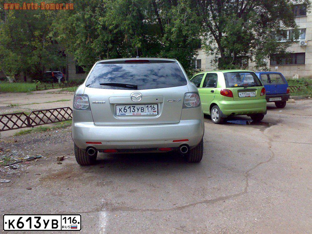 Фото автомобиля МАZDА СХ-7, 2007 — госномер С507НС116. Цвет: СЕРЕБРИСТЫЙ