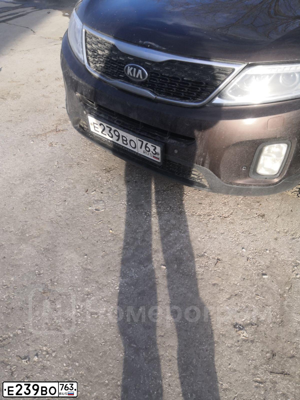 Фото автомобиля KIA SORENTO, 2015 — госномер Е239ВО763. Цвет: Коричневый