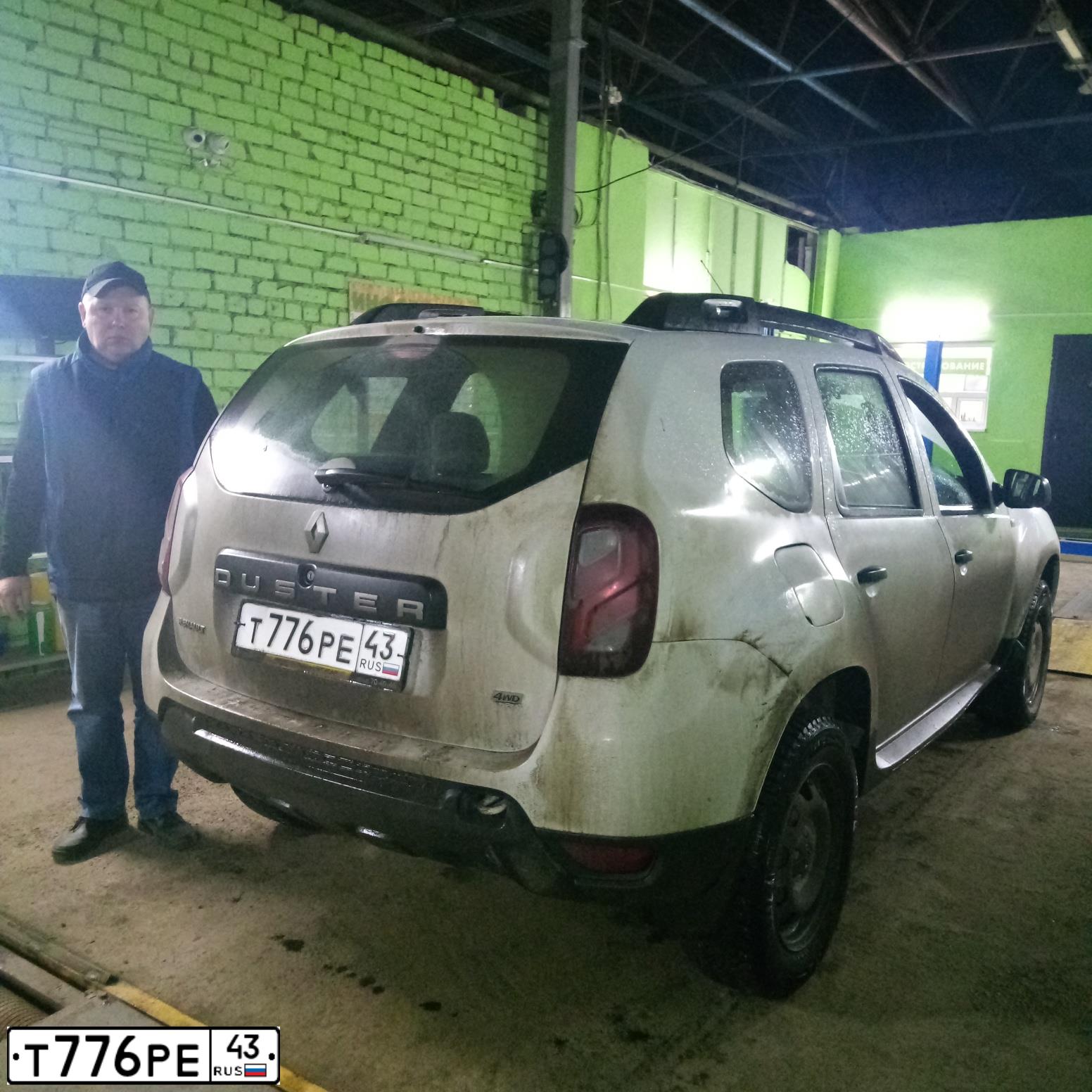 Фото автомобиля RENAULT DUSTER, 2018 — госномер Т776РЕ43. Цвет: БЕЛЫЙ