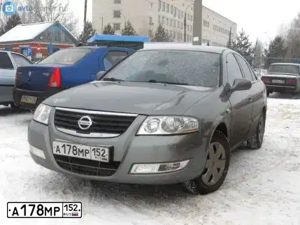 Фото автомобиля NISSAN ALMERA, 2008 — госномер А975ЕА252. Цвет: СЕРО-ЗЕЛЕНЫЙ