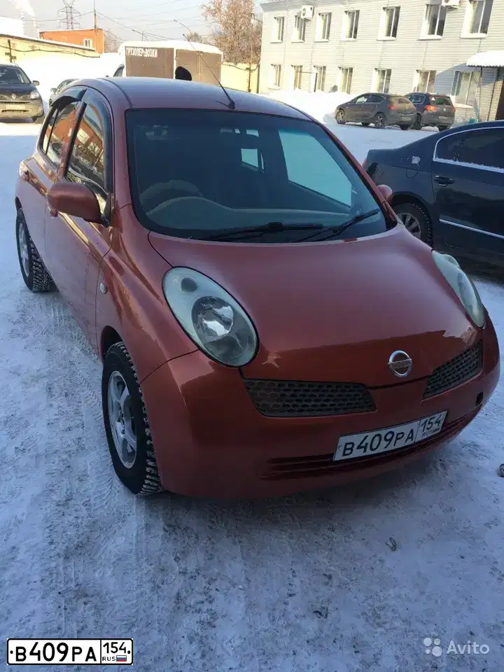 Фото автомобиля NISSAN MARCH, 2002 — госномер О296КР154