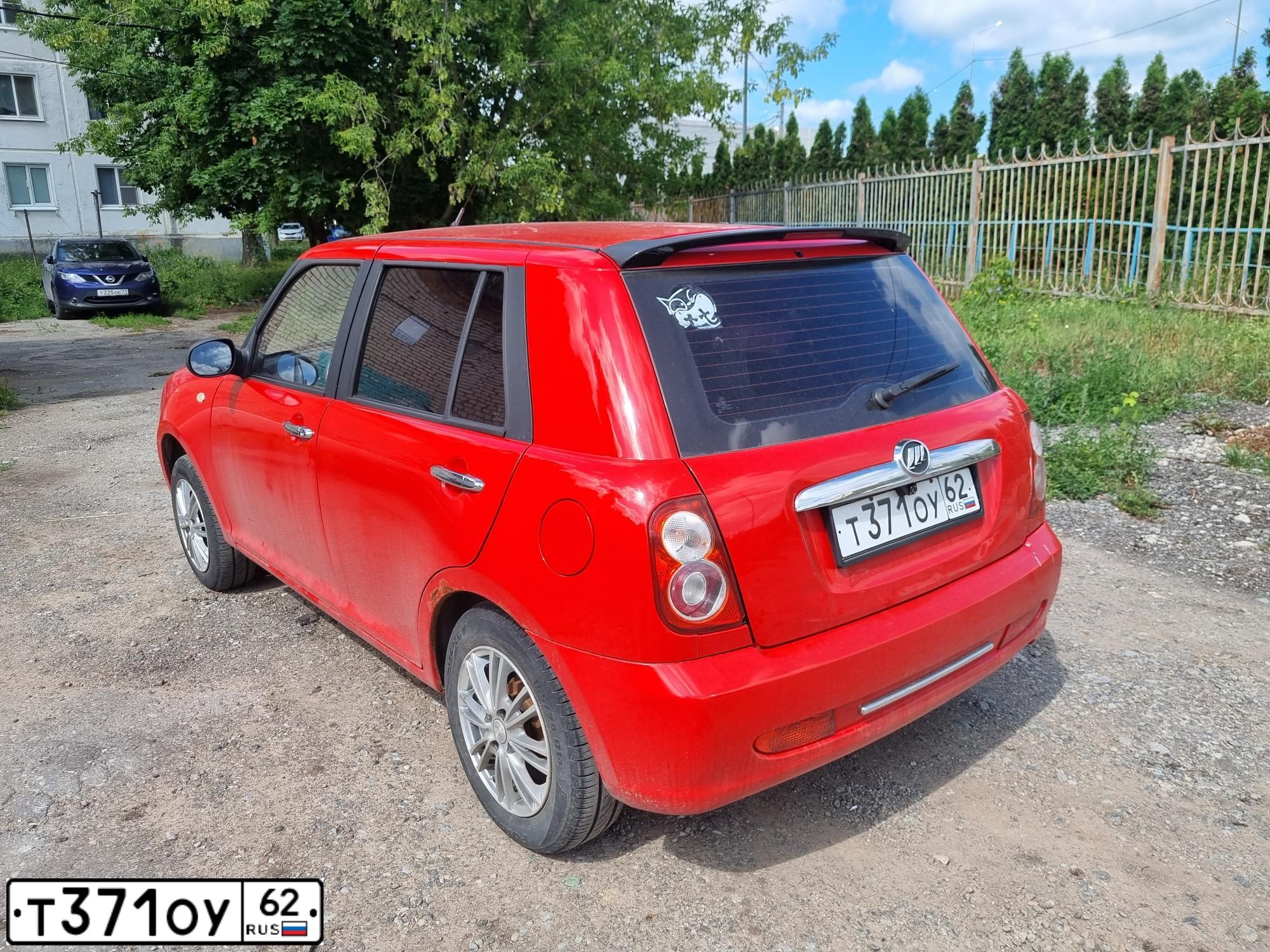 Фото автомобиля LIFAN SMILY, 2011 — госномер Р638МХ68. Цвет: Красный