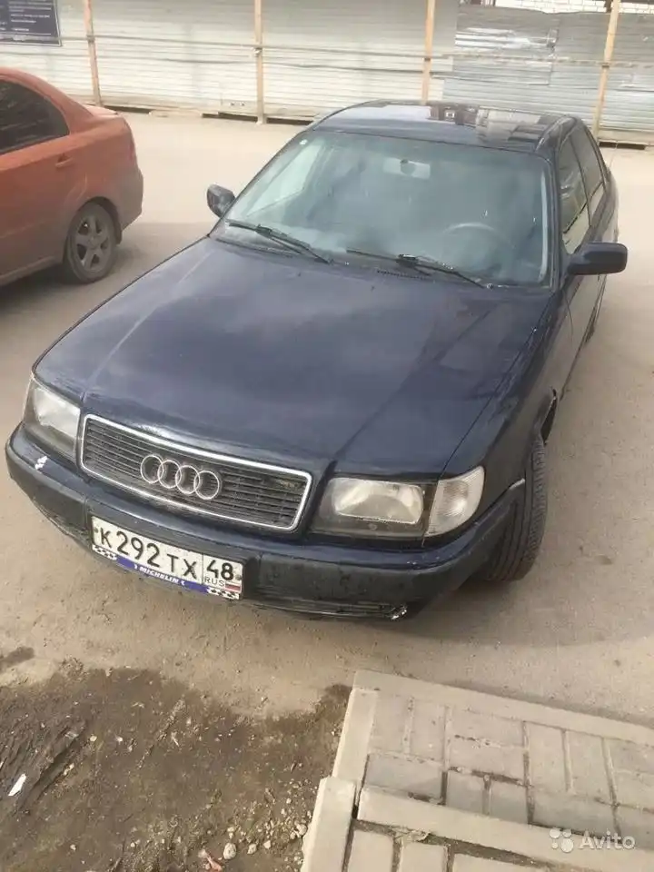 Фото автомобиля AUDI 100, 1991 — госномер К039АО136. Цвет: синий