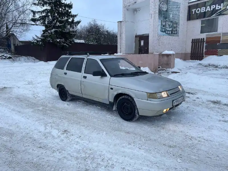 Фото автомобиля LADA 2111, 2005 — госномер Х190ОО52. Цвет: серебристо-бежевый