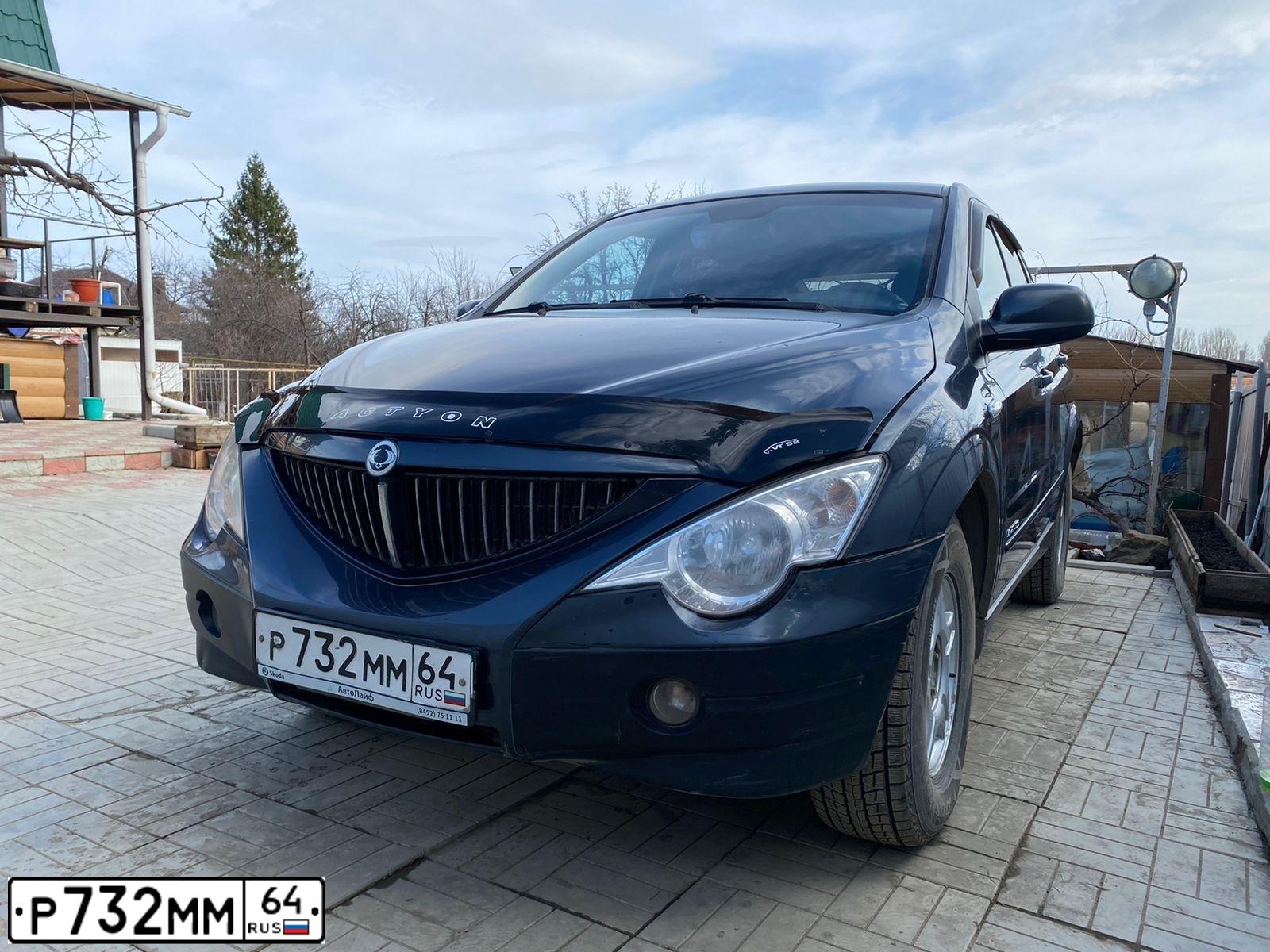 Фото автомобиля SSANGYONG MUSSO, 2010 — госномер Н788АР197. Цвет: СЕРЫЙ
