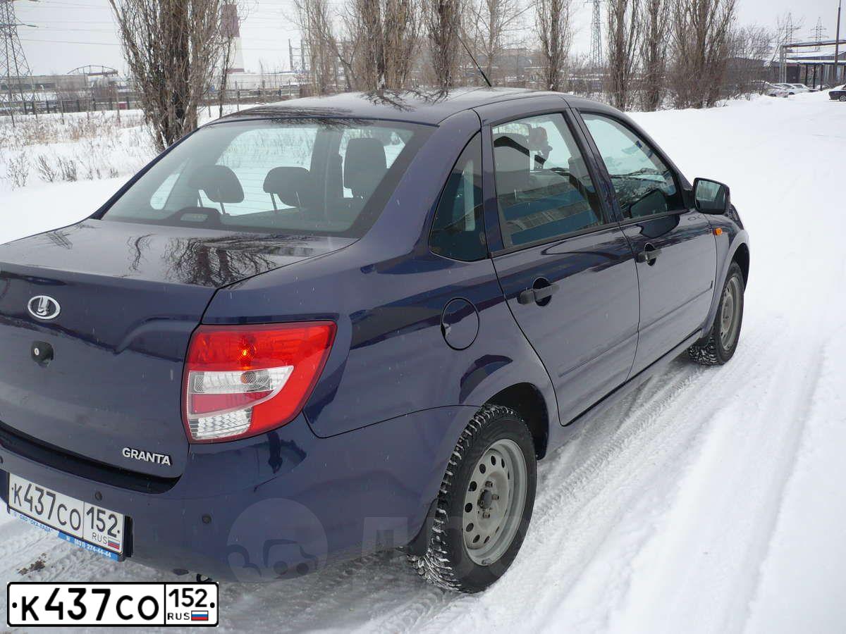Фото автомобиля LADA 2190 GRANTA, 2012 — госномер К437СО152. Цвет: СИНИЙ