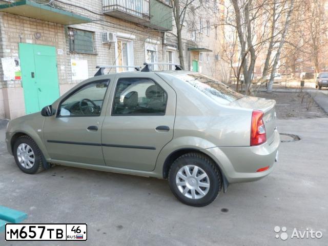Фото автомобиля RENAULT LOGAN, 2012 — госномер О402СТ46. Цвет: БЕЖЕВЫЙ