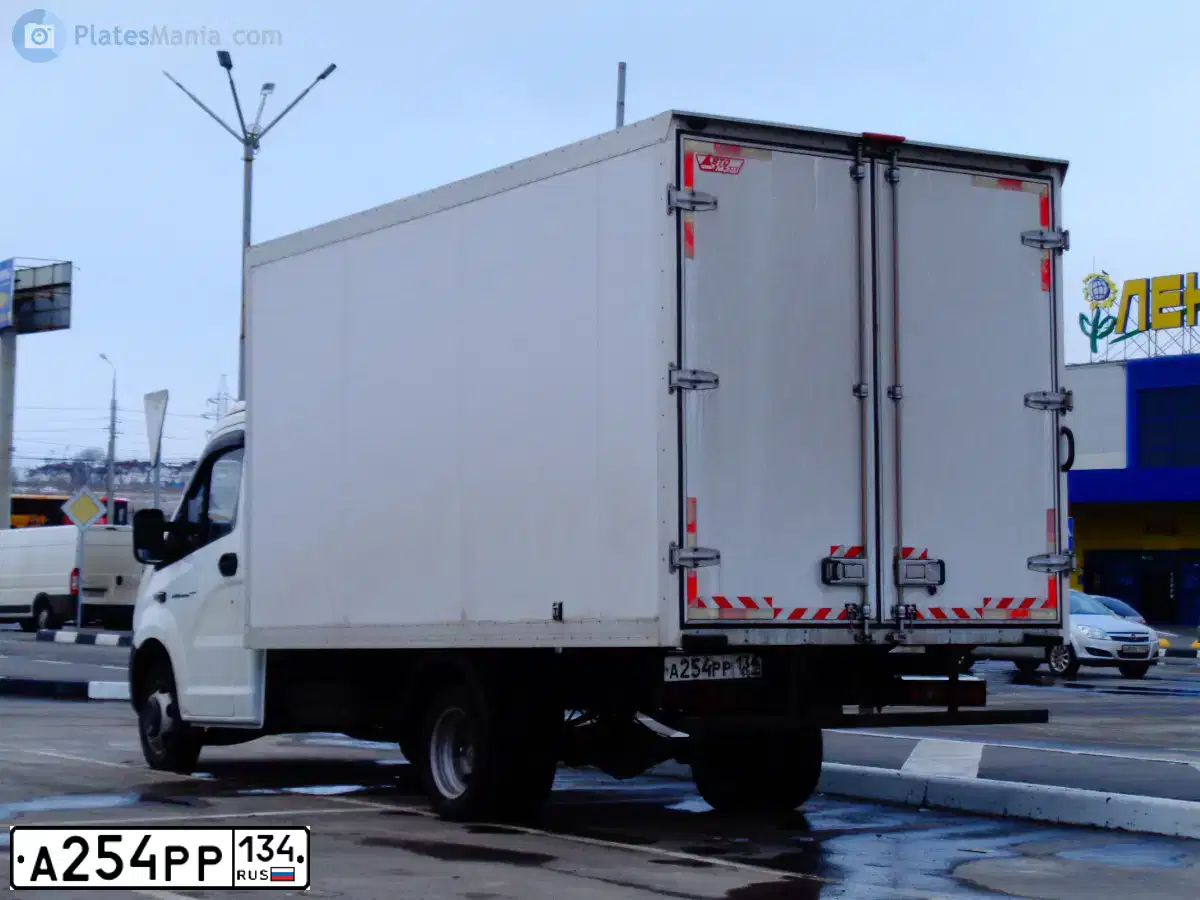 Фото автомобиля GAZ EL NEXT, 2013 — госномер А254РР134. Цвет: БЕЛЫЙ