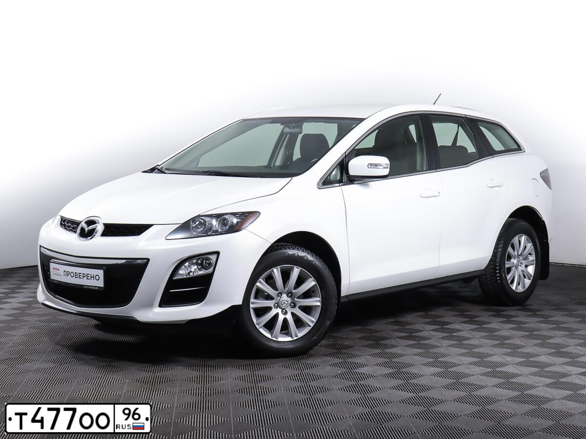 Фото автомобиля MAZDA CX-7, 2011 — госномер Т782ОТ790. Цвет: Белый