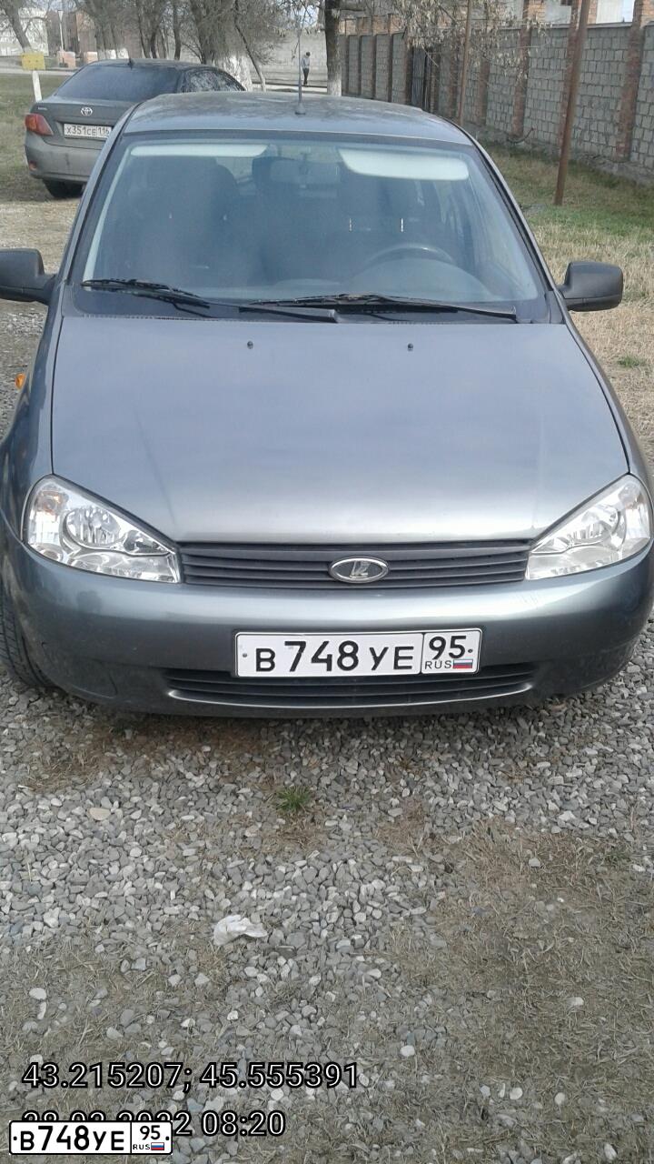 Фото автомобиля LADA 1117 KALINA, 2011 — госномер В748УЕ95. Цвет: ТЕМНО-СЕРЫЙ МЕТАЛЛИК