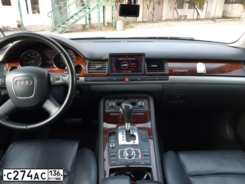 Фото автомобиля AUDI A8, 2007 — госномер С274АС136. Цвет: ЧЕРНЫЙ