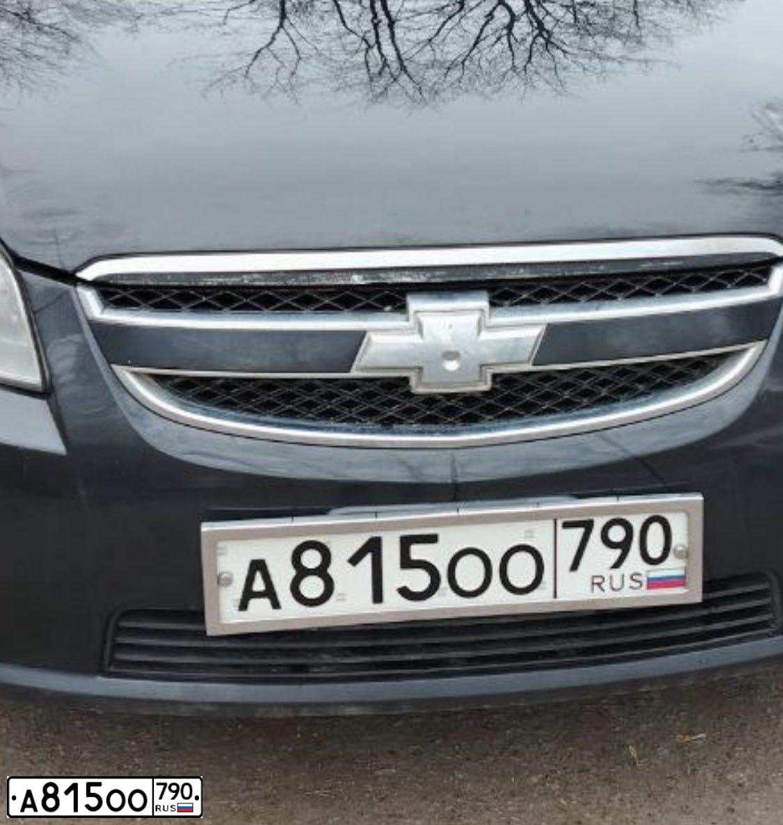 Фото автомобиля CHEVROLET EPICA, 2010 — госномер А815ОО790. Цвет: ЧЕРНЫЙ