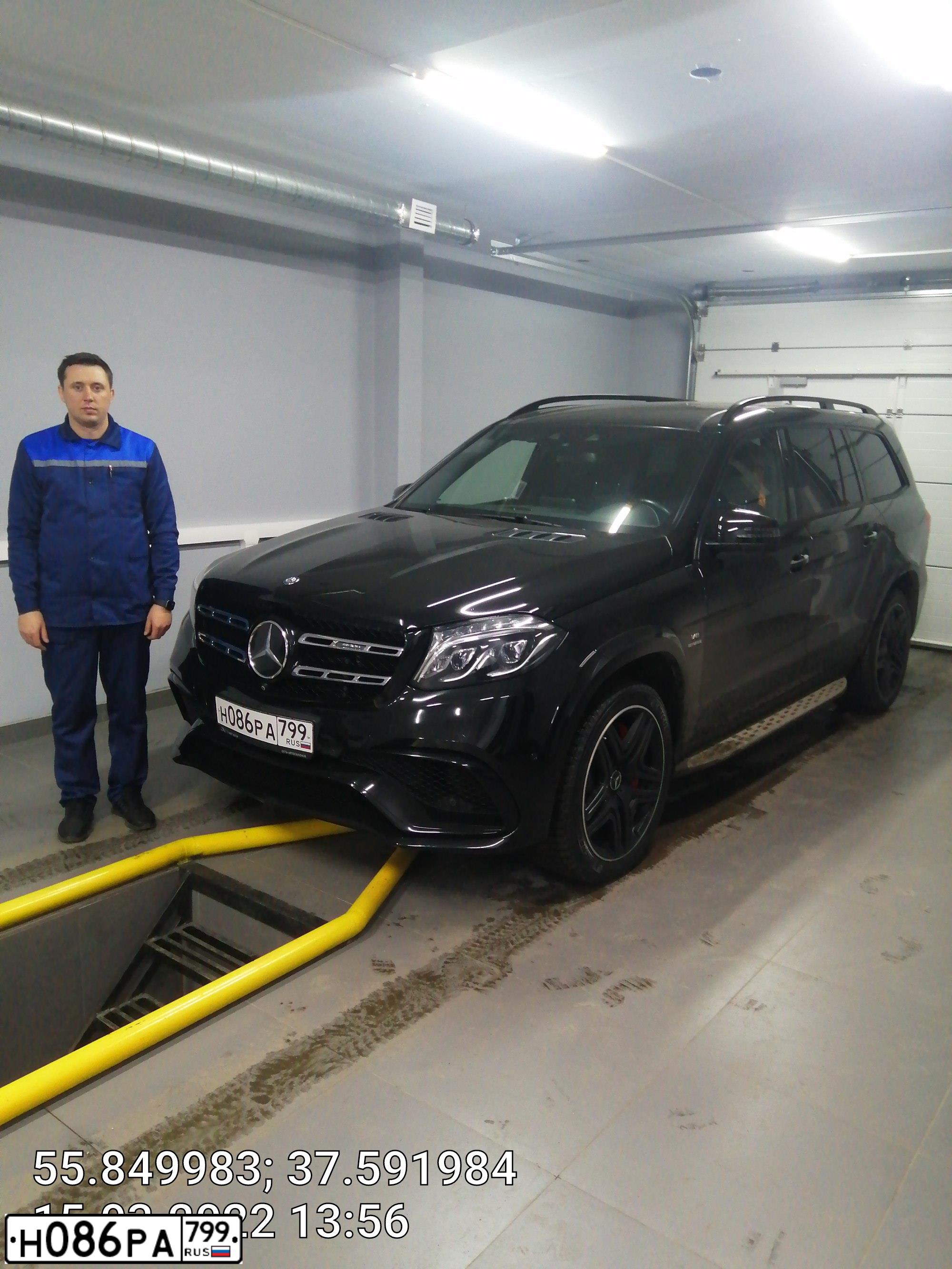 Фото автомобиля MERCEDES GLS-KLASSE, 2016 — госномер А600ВС797. Цвет: ЧЕРНЫЙ