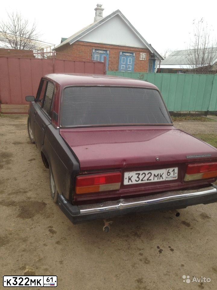 Фото автомобиля LADA 2107, 2001 — госномер К322МК61. Цвет: ТЕМНО-БОРДОВЫЙ