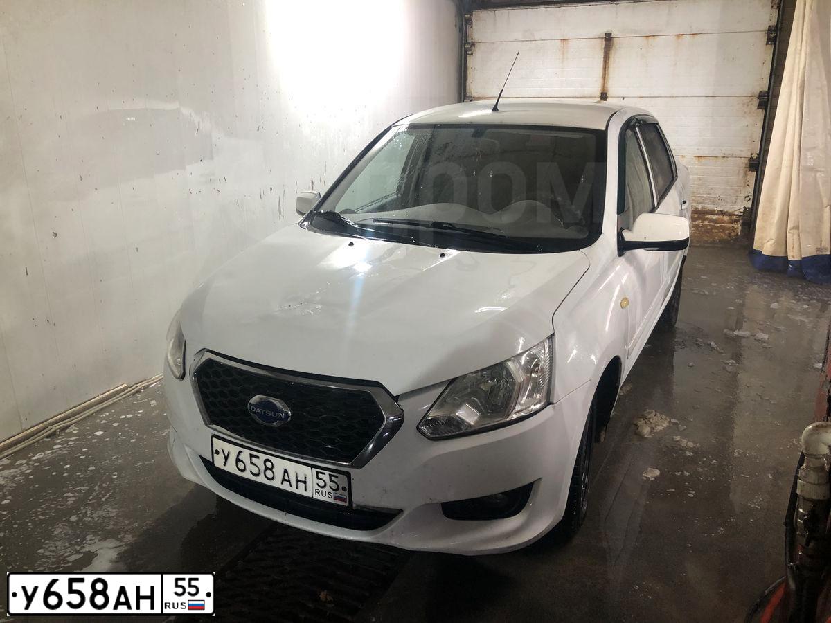 Фото автомобиля DATSUN ON-DO, 2018 — госномер У658АН55. Цвет: Белый