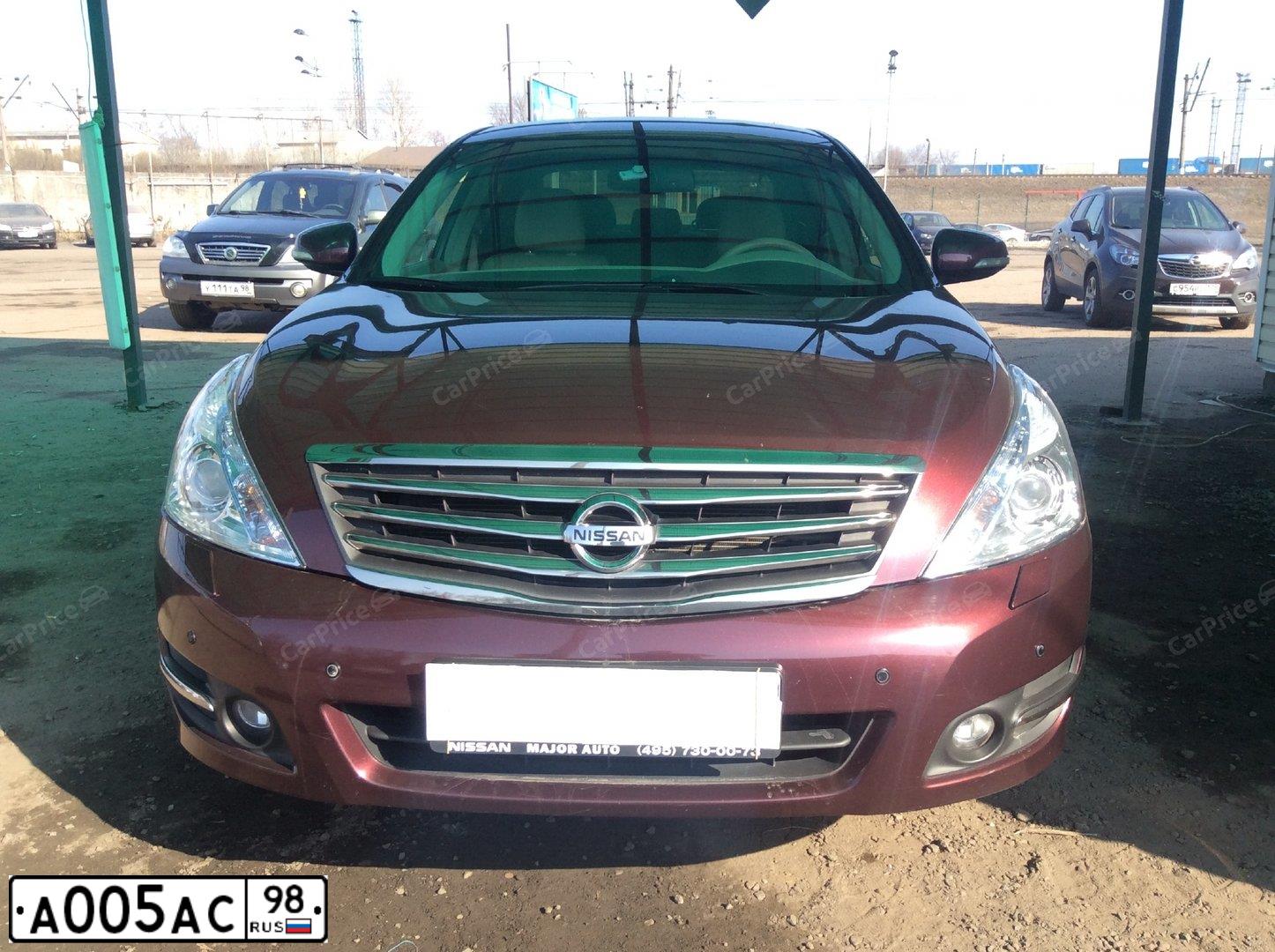 Фото автомобиля NISSAN MURANO, 2010 — госномер А005АС98. Цвет: ЧЕРНЫЙ
