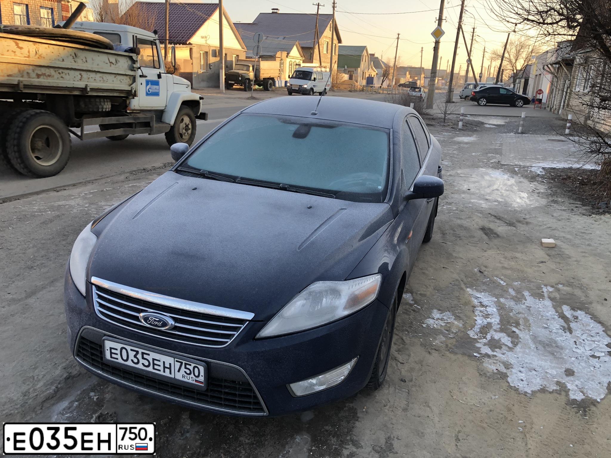 Фото автомобиля FORD MONDEO, 2009 — госномер Е035ЕН750. Цвет: ЧЕРНЫЙ